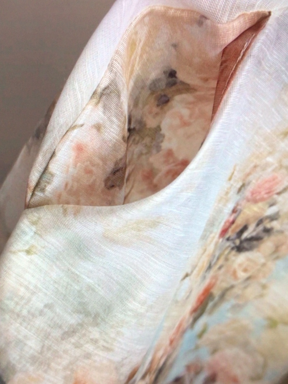 Zimmermann Cream and Blush Floral Cutout Mini Dress - Picture 7 of 10